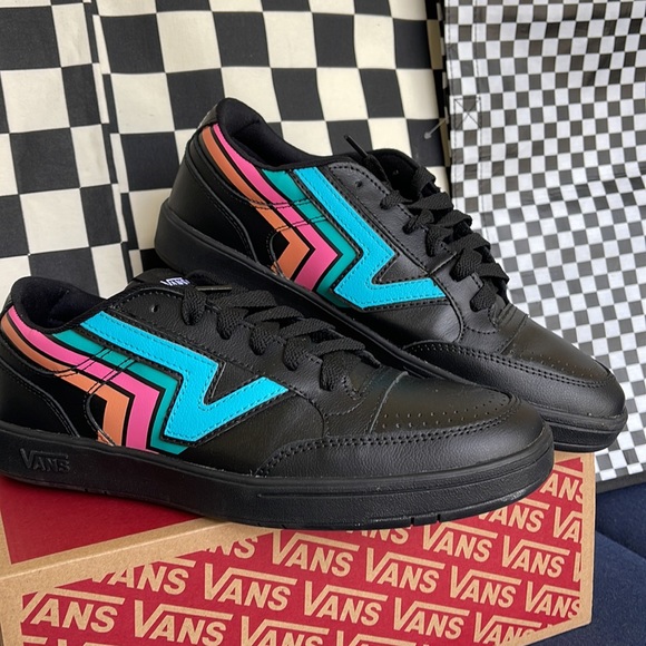 Vans Men’s Lowland CC Fader Black/Multi Sneakers - Picture 6 of 16